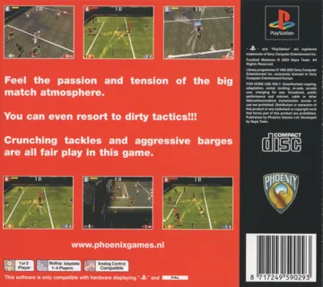 Football Madness (EU) box cover back